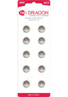 Dragon Alkaline Watch Batteries Lr44/Ag13 1.5 Volt - 10 Per Pack