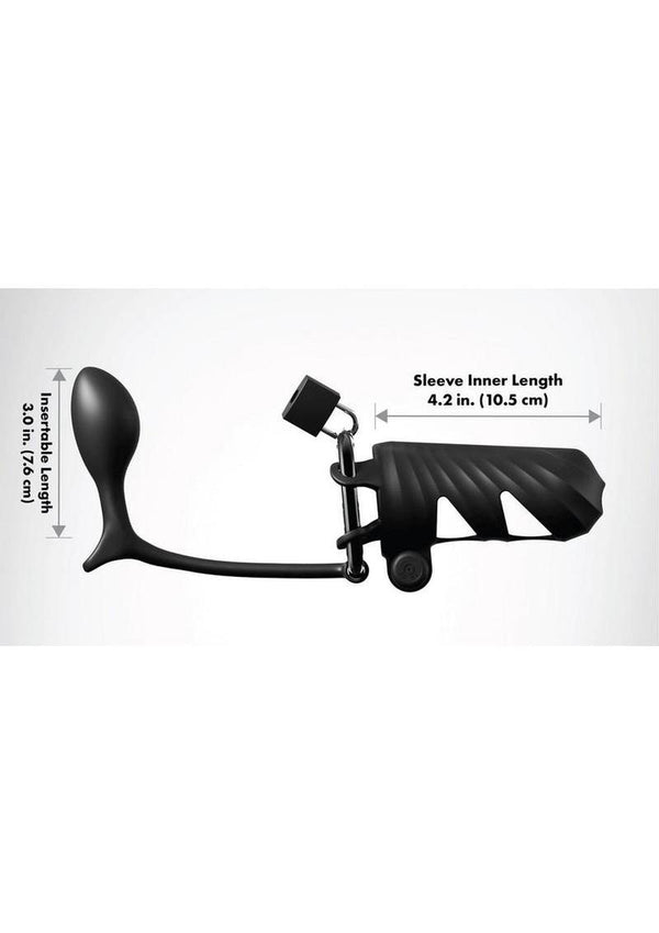 Fantasy C-Ringz Remote-Controlled Vibrating Cock Blocker with Ass-Gasm Plug