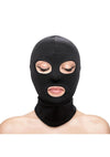 Fetish and Fashion Eyes Andamp; Mouth Hood - Black - One Size