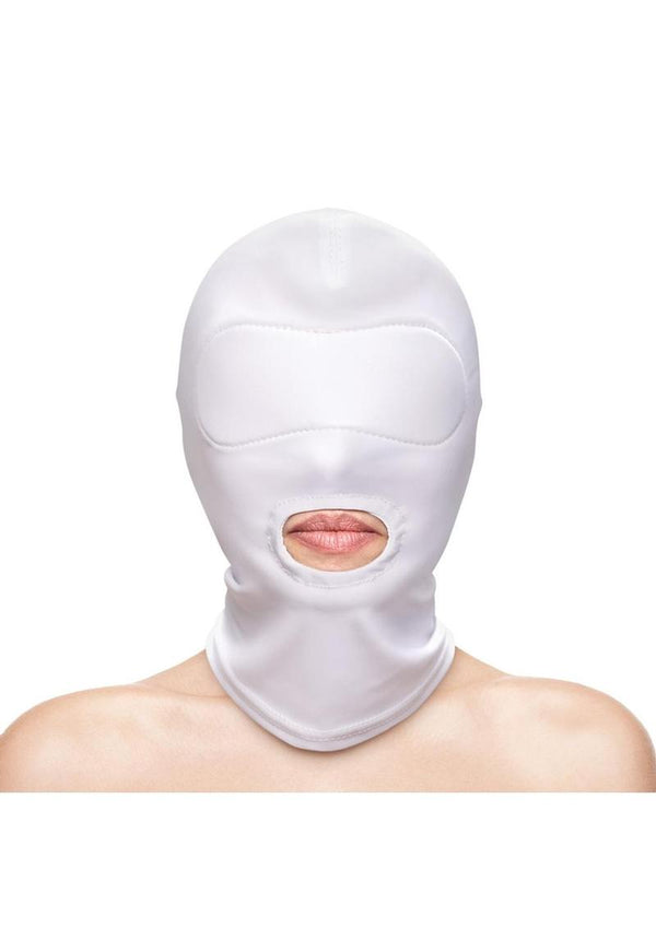 Fetish and Fashion Mouth Hood - White - One Size