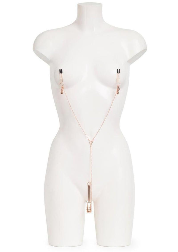 Fifty Shades Freed All Sensation Nipple and Clitoral Chain - Purple