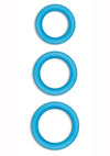 Firefly Halo Small Silicone Cock Ring - Blue/Glow In The Dark - Small