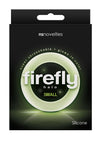 Firefly Halo Small Silicone Cock Ring - Clear/Glow In The Dark - Small