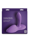 Grinders Paramour App Controlled Rechargeable Silicone Vibrating Dual Motor Pad - Purple