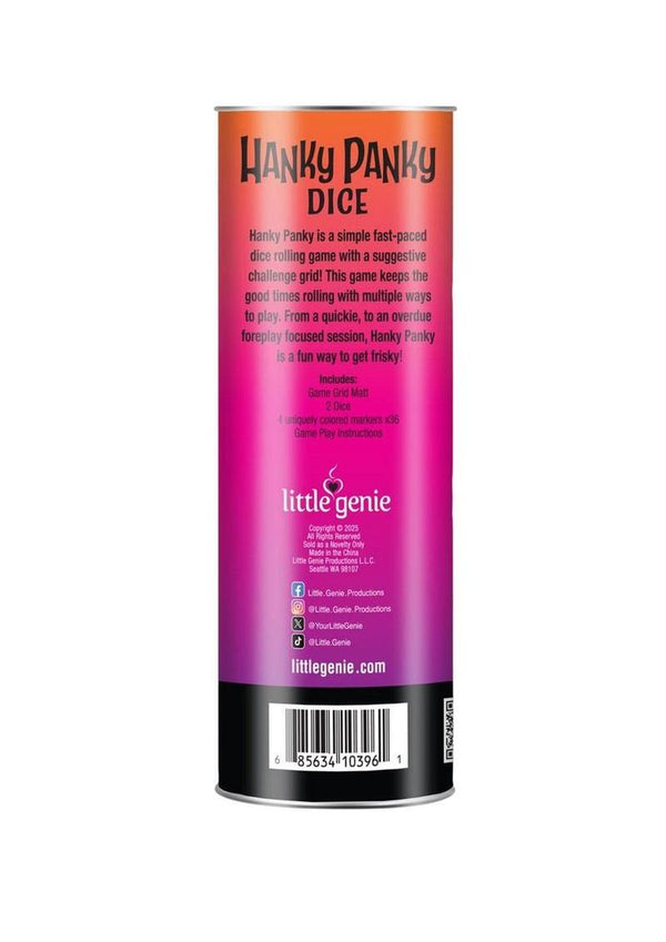 Hanky Panky Dice Game