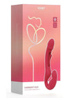 Harmony Duo App-Controlled Rechargeable Silicone Strapless Strap-On - Gold/Red
