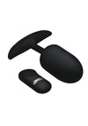 Heavy Hitters Vibrating Weighted Silicone Anal Plug - Black - XLarge