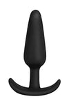 In A Bag Silicone Anal Plug - Black - 4in