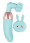 Intense Remote Control Silicone Rechargeable Clit Licker - Aqua