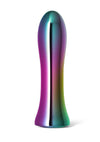 Inya Shimmer Rechargeable Steel Vibrator - Metal/Multicolor