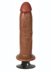 Jock Bareskin Realistic Vibrating Dong - Caramel - 8in