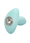 Jopen Pave Audrey Rechargeable Silicone Vibrating Probe with Crystals and Remote Control