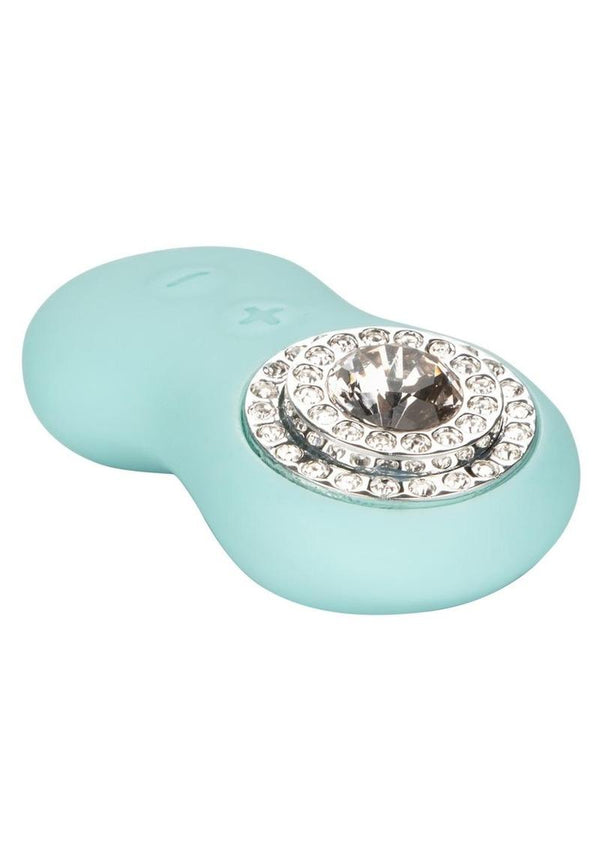 Jopen Pave Audrey Rechargeable Silicone Vibrating Probe with Crystals and Remote Control