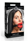 Juicy Lips Silicone Open Mouth Gag - Red