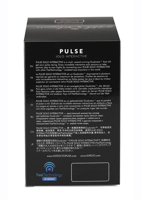 Kiiroo Hot Octopuss Pulse Solo Interactive Silicone Rechargeable Masturbator