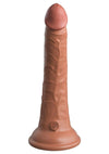 King Cock Elite Dual Density Silicone Dildo - Caramel - 7in