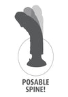 King Cock Vibrating Dildo - Flesh/Vanilla - 7in