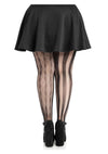 Leg Avenue Harlequin Net Tights - 1x/2x - Black