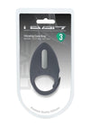 Levelz Adjustable Vibrating Silicone Rechargeable Cock Ring - Black