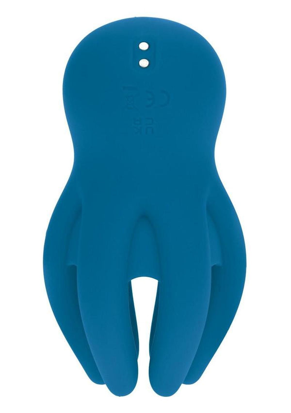 Levelz Digital Vibrating Silicone Rechargeable Penis Head Stimulator with Tentacles