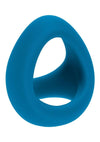 Levelz Soft Tri O Silicone Cock Ring - Teal