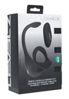Levelz Vibrating Silicone Rechargeable Tri O Cock Ring with Prostate Stimulator and Remote Control - Black