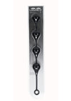 Levelz Waterdrop Silicone Anal Balls - Black - XXLarge - 60mm
