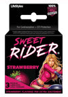 LifeStyles Sweet Rider Strawberry 3's Condoms