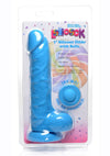 Lollicock Silicone Dildo with Balls - Berry/Blue - 7in