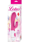Lotus Sensual Massager #5 Silicone Rabbit Vibrator - Pink/White