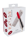 Loveline Candy Lipstick Rechargeable Silicone Vibrator with Interchangeable Heads - Pink