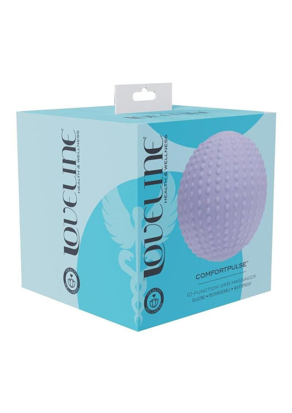 Loveline Comfortpulse 10 Function Silicone Rechargeable Massager - Lavender/Purple