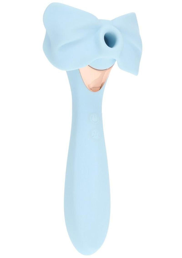 Loveline Darling Airtaptech 15 Function Rechargeable Silicone Vibrator - Blue