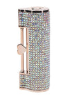 Loveline Diamond Lipstick Rechargeable Silicone Vibrator with Interchangeable Heads