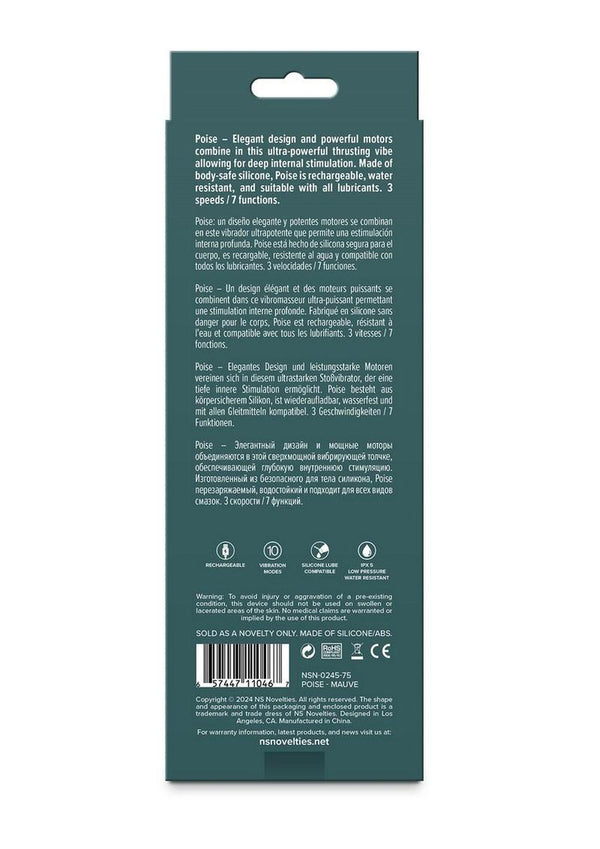 Lust-N-Dreams Poise Rechargeable Silicone Vibrator