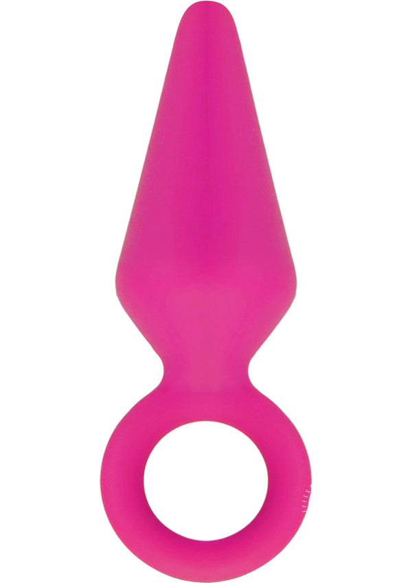 Luxe Candy Rimmer Silicone Butt Plug - Pink - Medium