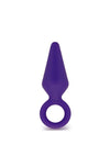 Luxe Candy Rimmer Silicone Butt Plug - Purple - Small