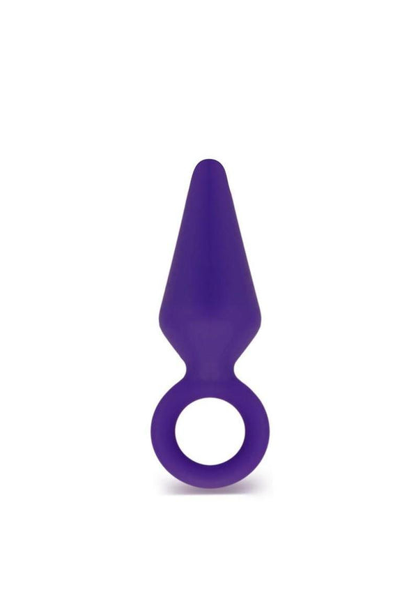 Luxe Candy Rimmer Silicone Butt Plug - Purple - Small