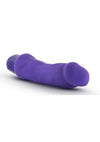 Luxe Marco Silicone Vibrating Dildo - Purple - 7.75in