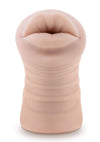 M For Men Angie Vibrating Masturbator with Bullet - Mouth - Vanilla