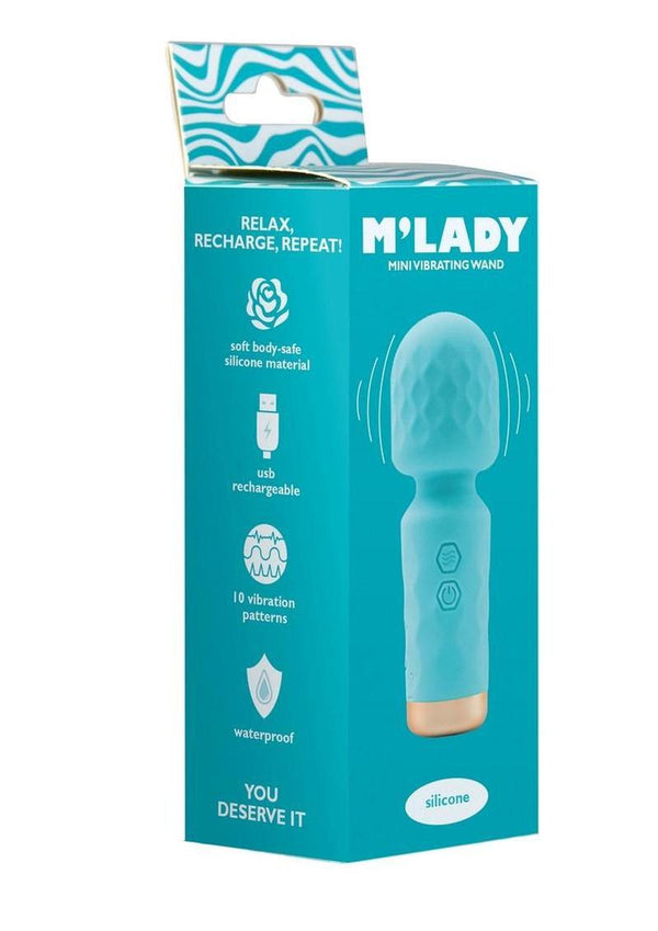 M'lady Rechargeable Silicone Mini Vibrating Wand