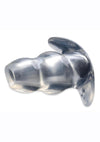 Master Series Clear View Hollow Anal Plug - Clear - Large