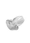 Master Series Peephole Clear Hollow Anal Plug