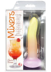 Mixers Tequila Sunrise Silicone G-Spot Dildo with Suction Cup - Orange/Yellow - 8in