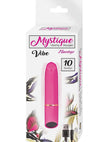 Mystique Vibrating Massagers Rechargeable Silicone Vibrator - Pink