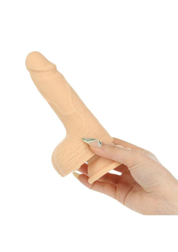 Naked Addiction Silicone Rechargeable Thrusting Dildo with Remote Control