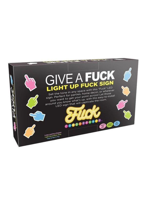Neon Light Up Fuck Sign