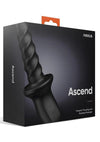 Nexus Ascend Rechargeable Silicone Thrusting Rotating Prostate Massager - Black