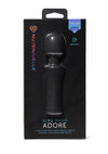Nu Sensuelle Adore Xrl8 Rechargeable Silicone Wand with Heat - Black