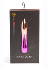 Nu Sensuelle Aluminium 60sx Amp Rechargeable Warming Bullet - Metal/Multicolor/Rainbow